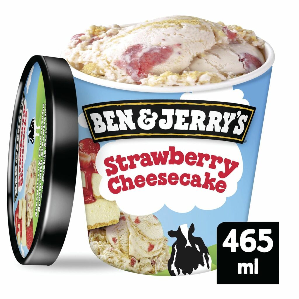 Consort Frozen Foods Ltd BEN & JERRY'S Strawberry Cheesecake