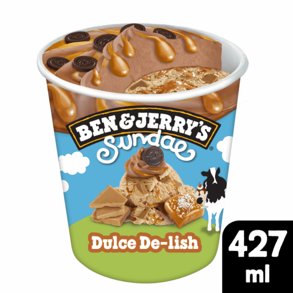 Consort Frozen Foods Ltd BEN & JERRY'S Sundae Dulce De-Lish