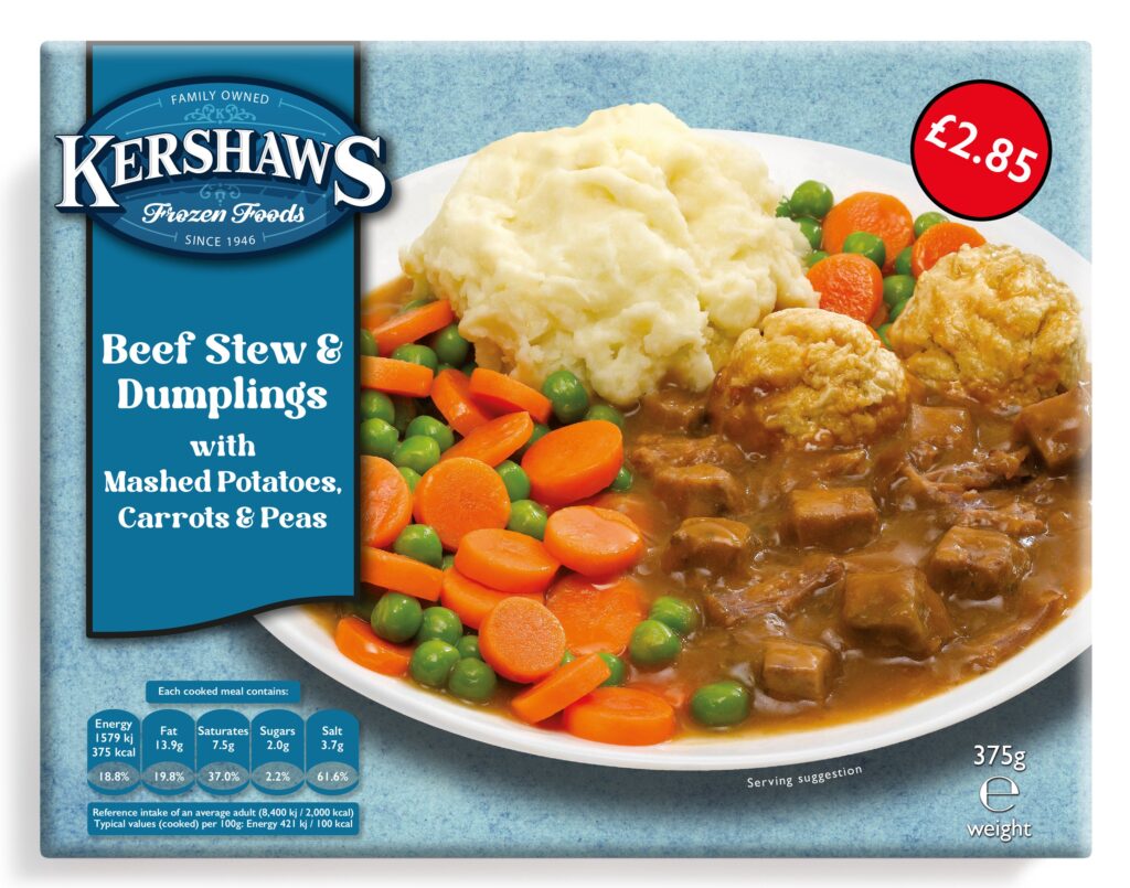 96724 PM 2.85 Kershaws Beef Stew and Dumplings CASE