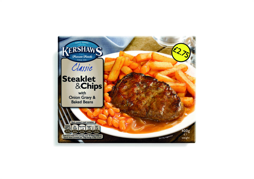 Consort Frozen Foods Ltd Kershaws Steaklet & Chips