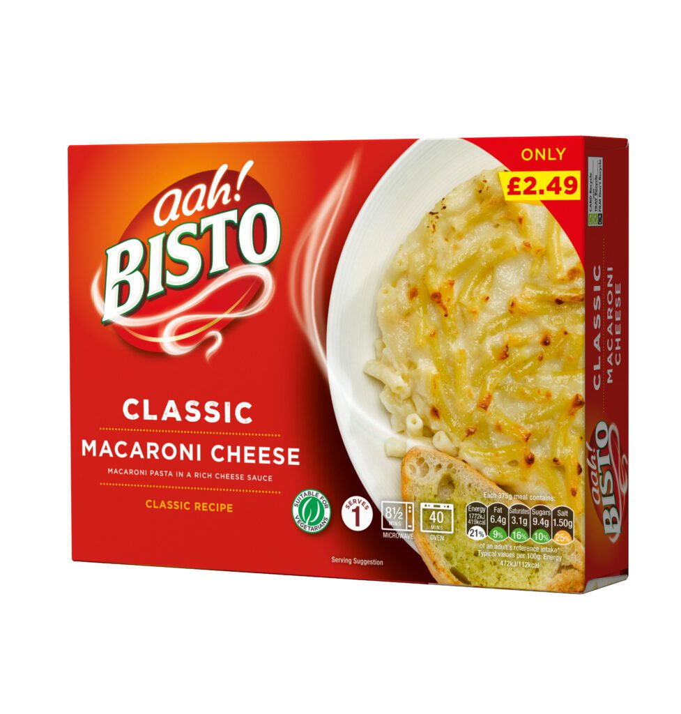 Consort Frozen Foods Ltd Bisto Macaroni Cheese