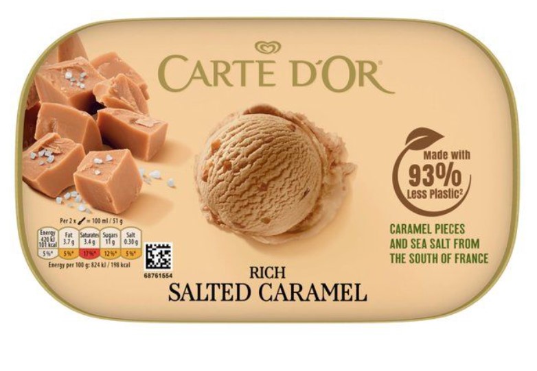 Consort Frozen Foods Ltd Carte D'or Salted Caramel