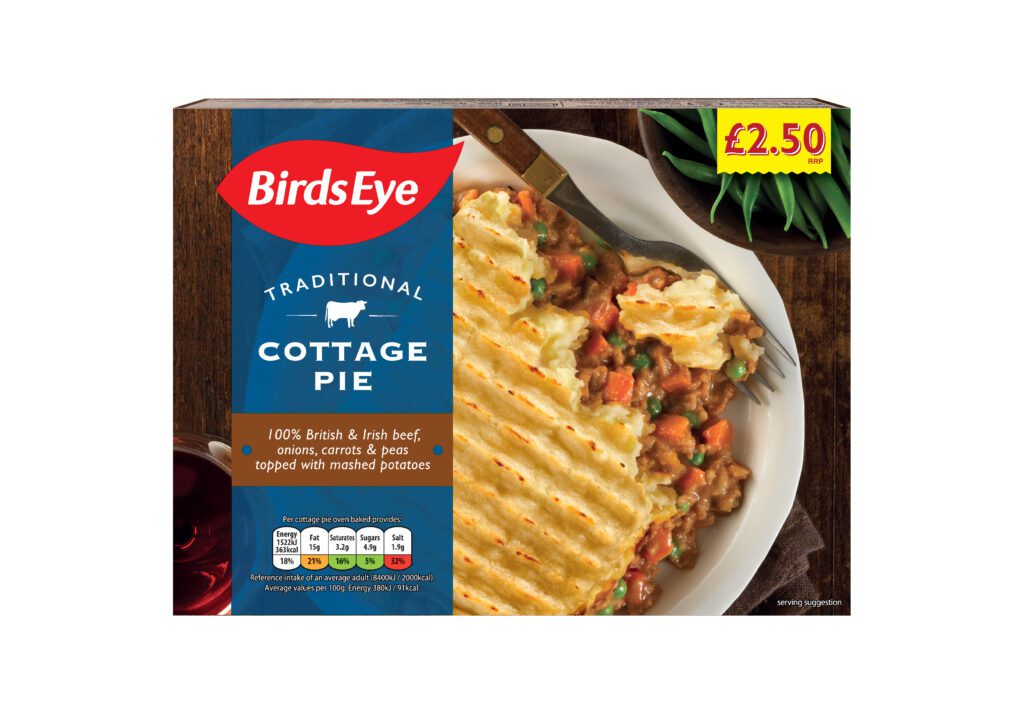 Consort Frozen Foods Ltd PM £2.50 Birds Eye Cottage Pie