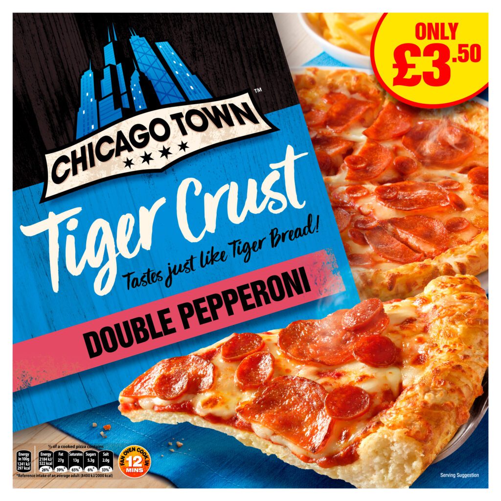 Consort Frozen Foods Ltd Chicago Town Tiger Crust Pepperoni Pizza