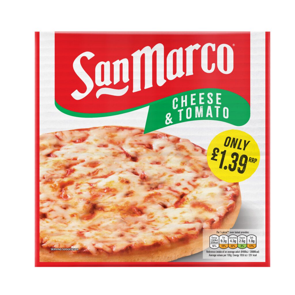 Consort Frozen Foods Ltd £1.39 San Marco Cheese Pizza PM