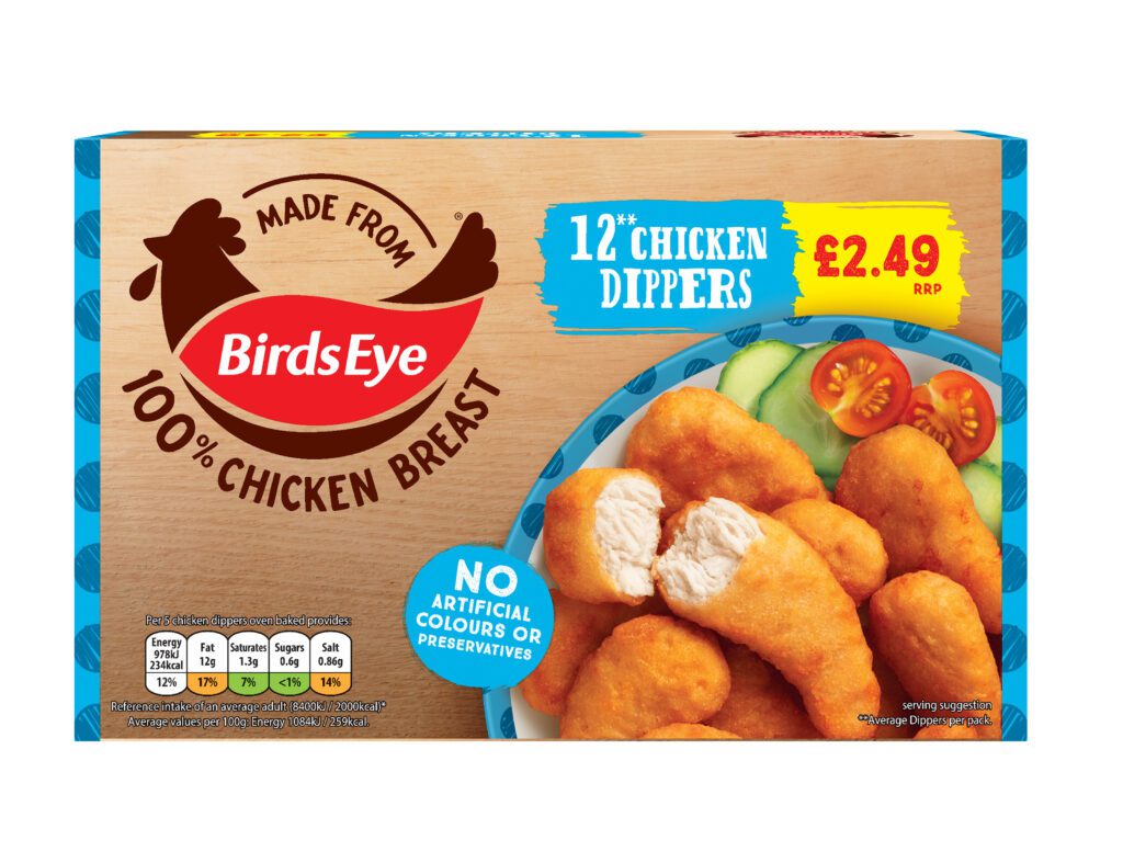 Birds Eye Chicken Dippers PM £2.49 - Consort Frozen Foods