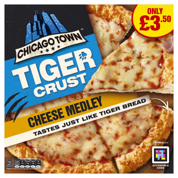 81569 PM £3.50 Chicago Town Tiger Crust Cheese Pizza
