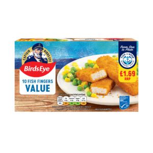 Consort Frozen Foods Ltd Birds Eye Value Fish Fingers PM £1.69