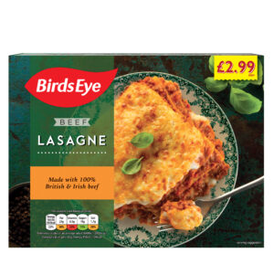 Consort Frozen Foods Ltd PM £2.99 Birds Eye Beef Lasagna