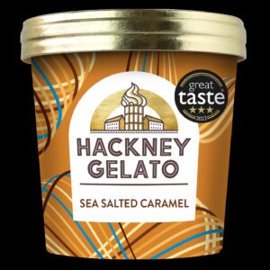 Consort Frozen Foods Ltd Hackney Gelato Sea Salt Caramel Gelato Cup