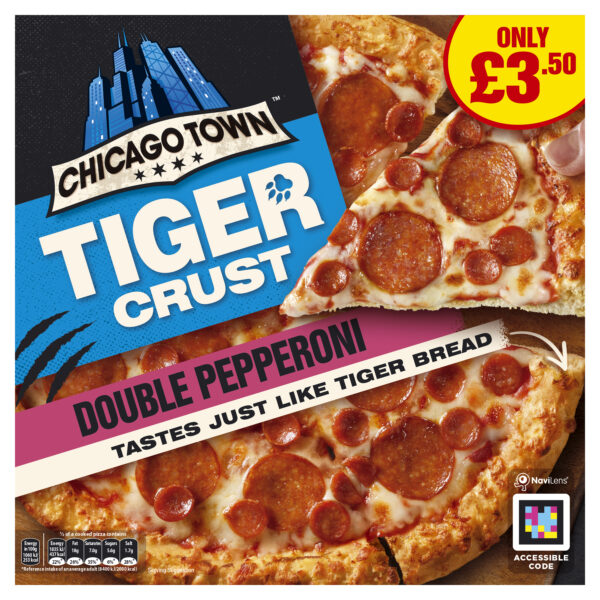 97482 PM £3.50 Chicago Town Tiger Crust Pepperoni Pizza