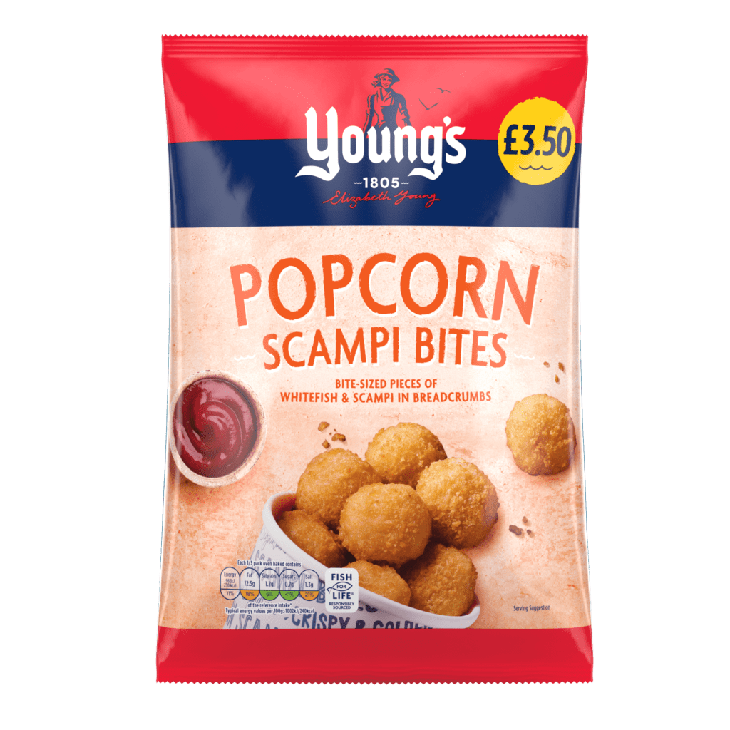 Consort Frozen Foods Ltd Young's Popcorn Scampi Bites PM £3.50