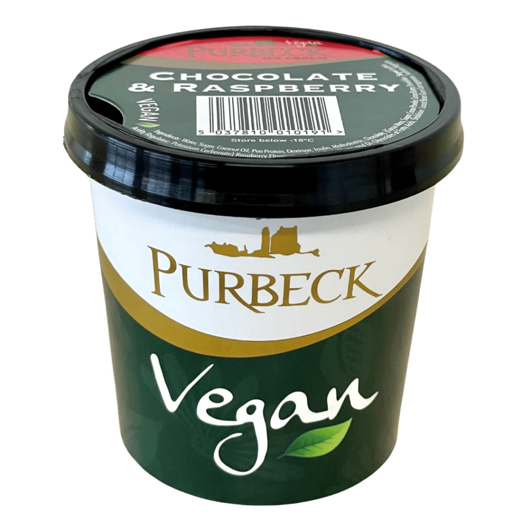 Consort Frozen Foods Ltd Purbeck Vegan Chocolate & Raspberry Cup
