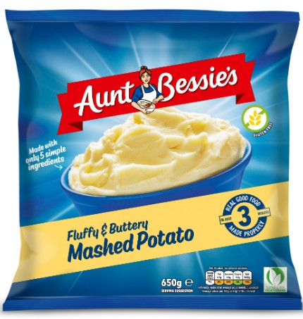 Consort Frozen Foods Ltd Aunt Bessie's Home Style Mash Potato