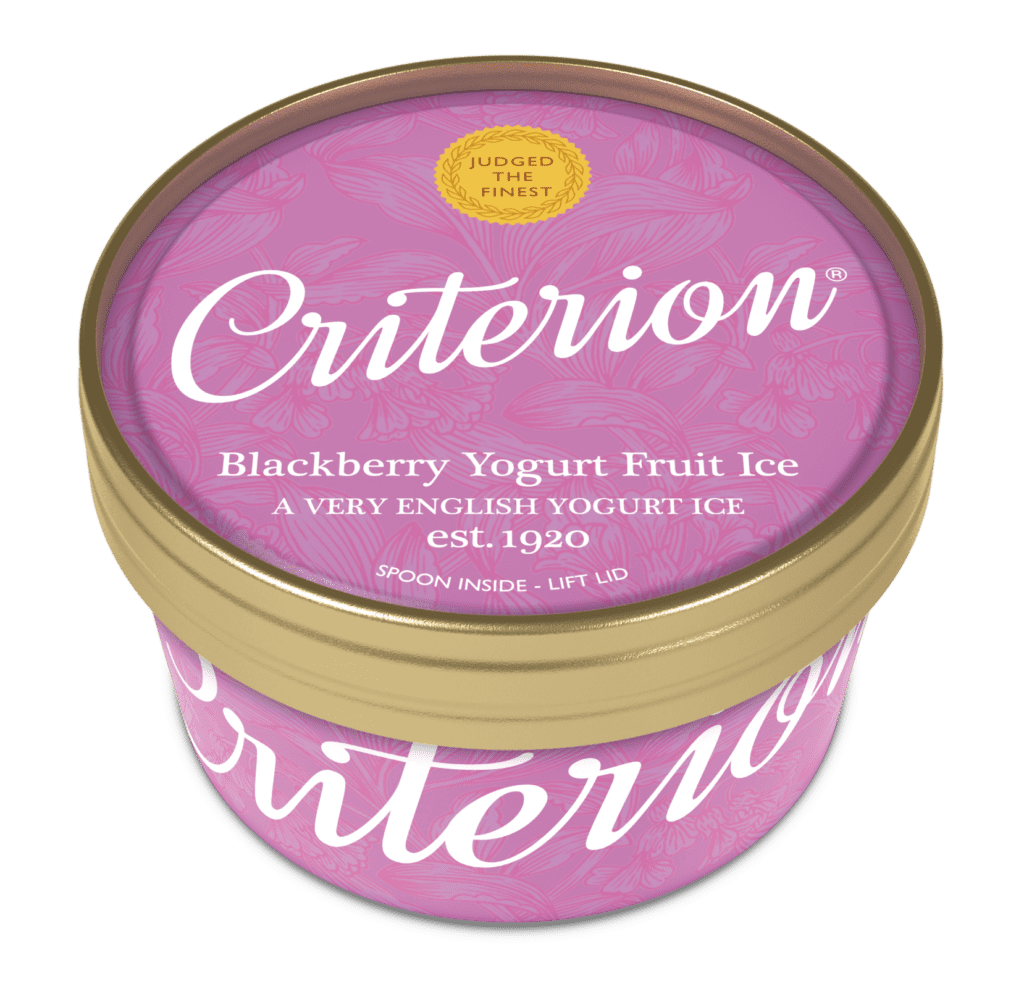 Consort Frozen Foods Ltd Criterion Blackberry Yogurt Cup