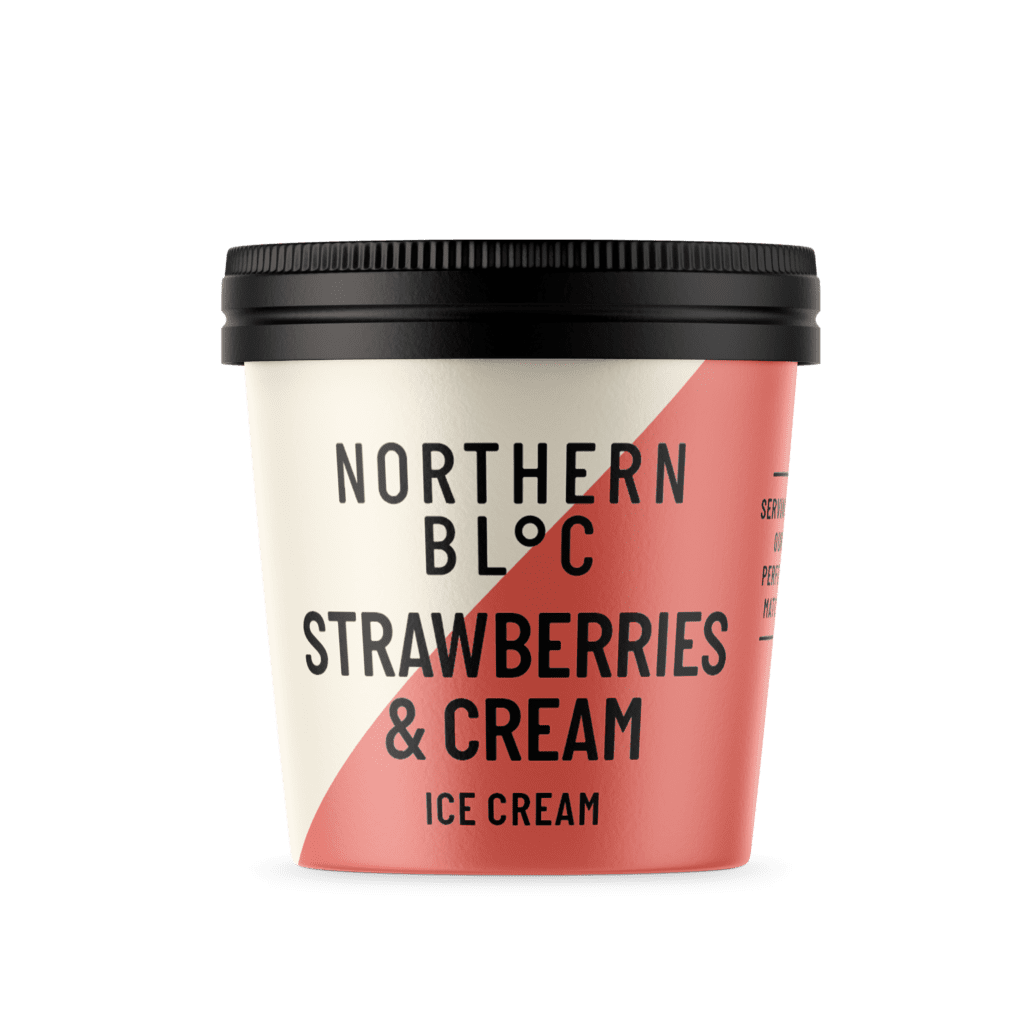 Consort Frozen Foods Ltd NORTHERN BLoC Strawberries & Cream Cup