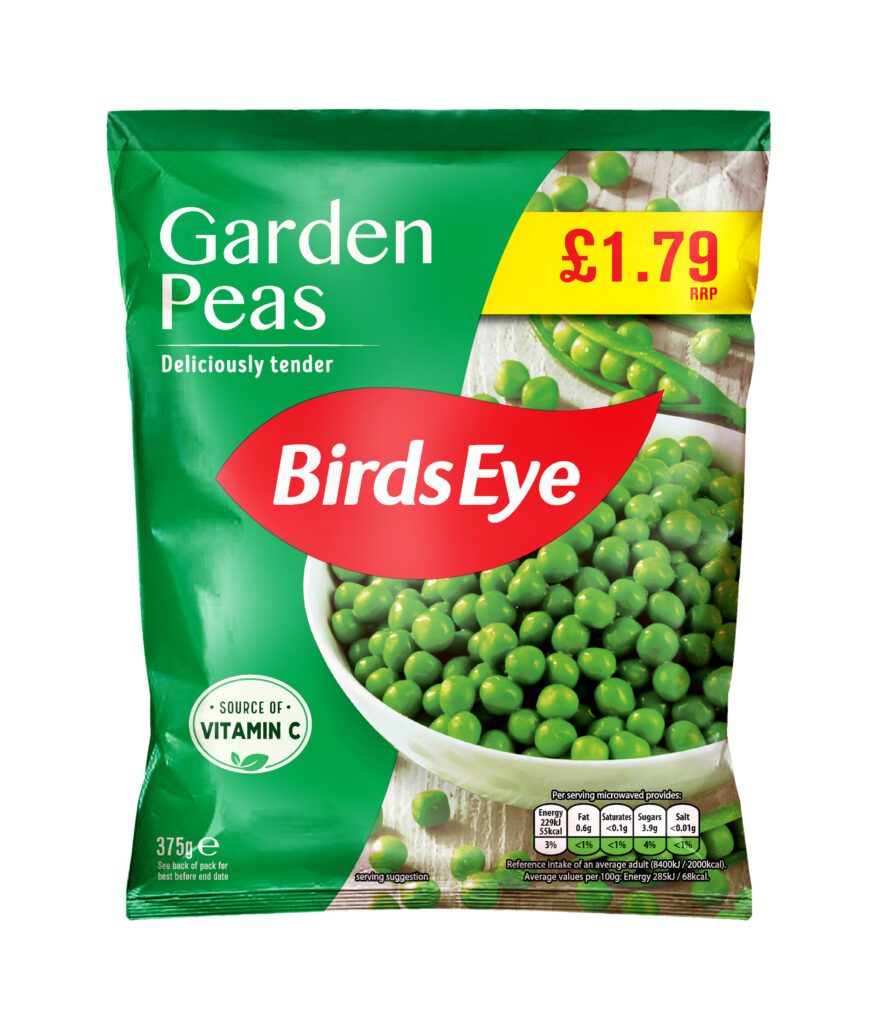 Consort Frozen Foods Ltd Birds Eye Garden Peas PM £1.79