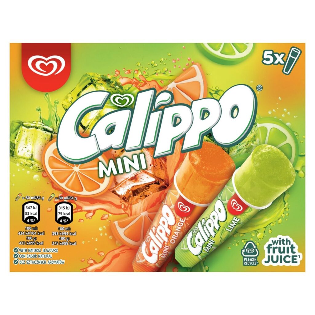 Calippo Mini Lemon & Lime / Orange Multipack