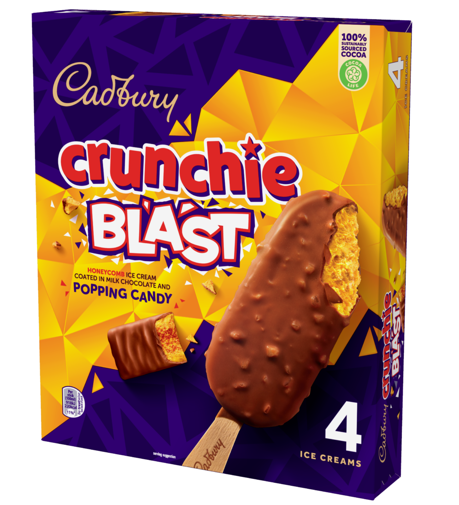 53336 4pk Cadbury Crunchie Blast Stick Multipack 4x90ml