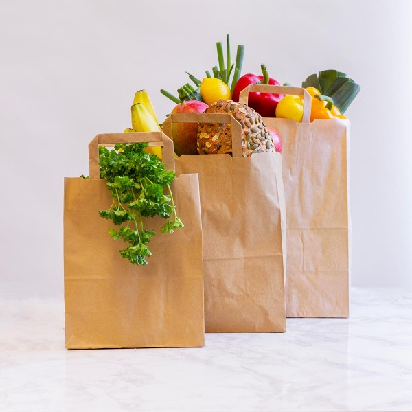Vegware Large recycled paper carrier 10”W - Image 2