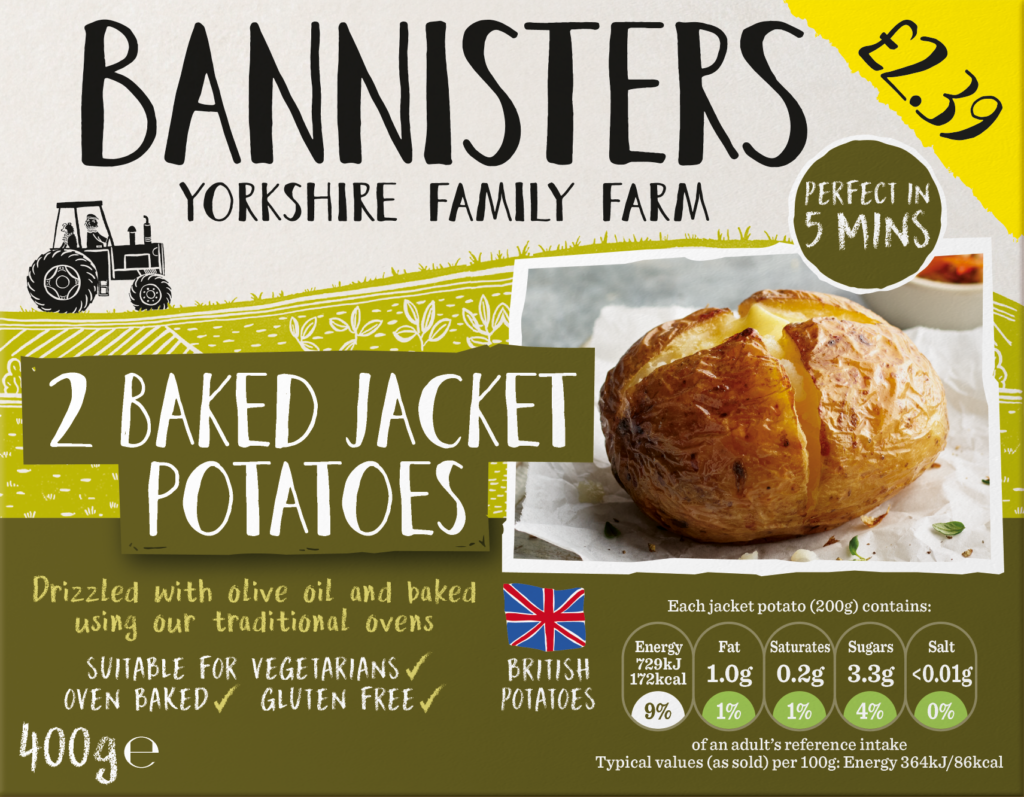 PM 2.39 Bannisters 2 Backed Jacket Potatoes