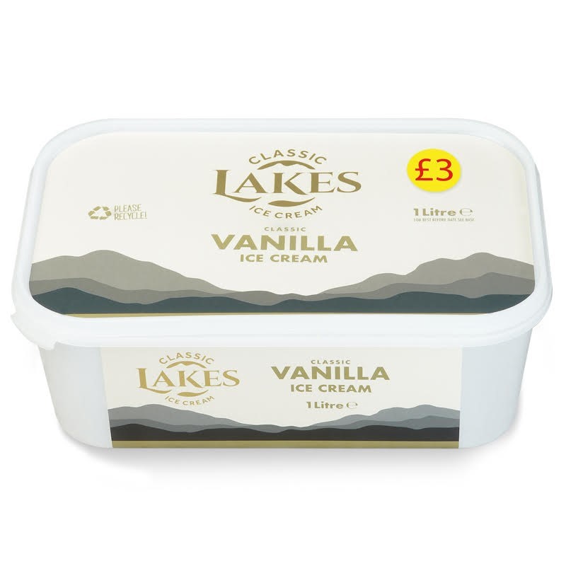 PM £3.00 Lakes Classic Vanilla 1lt