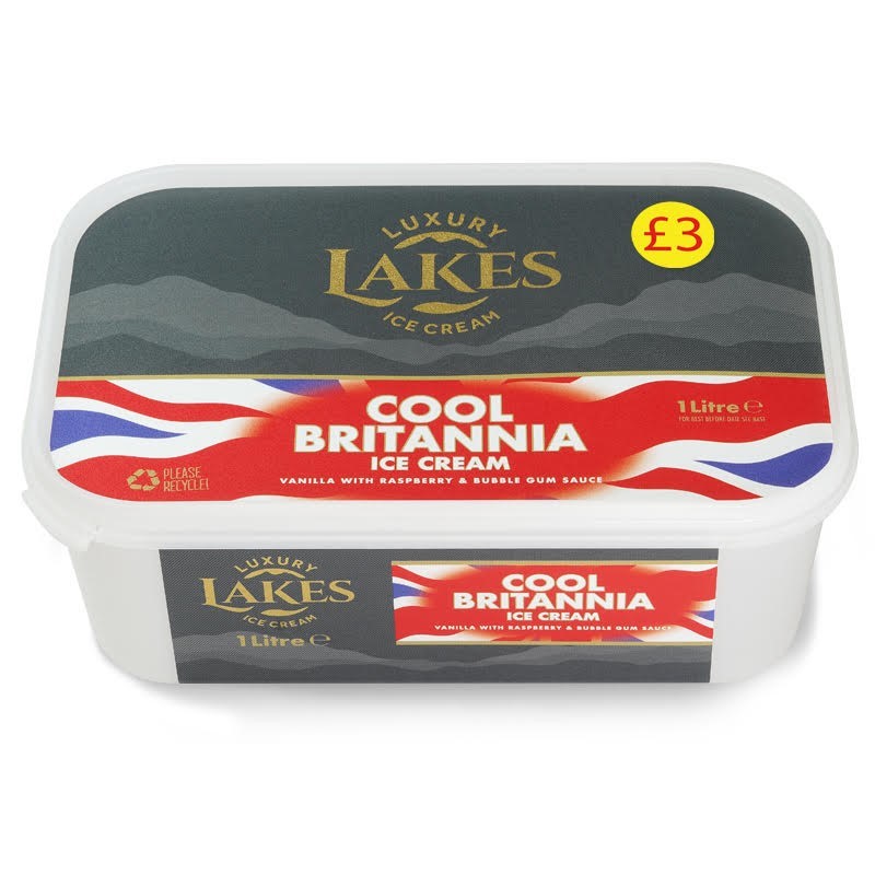 PM £3.00 Lakes Classic Cool Britannia 1lt