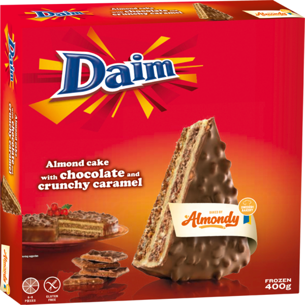 Almondy Daim Chocolate Cake