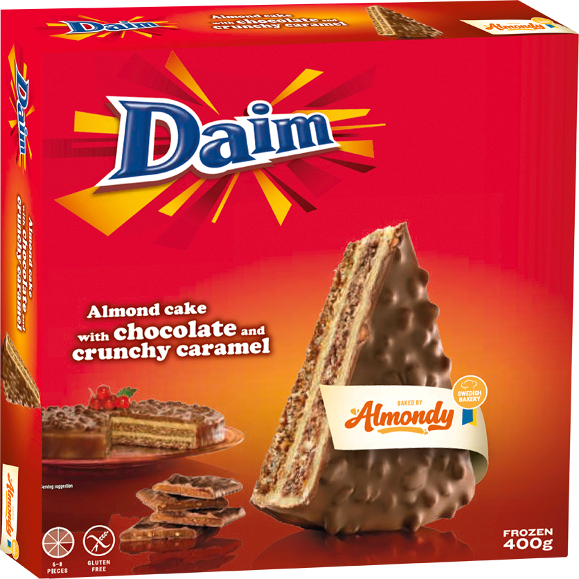 Almondy Daim Chocolate Cake