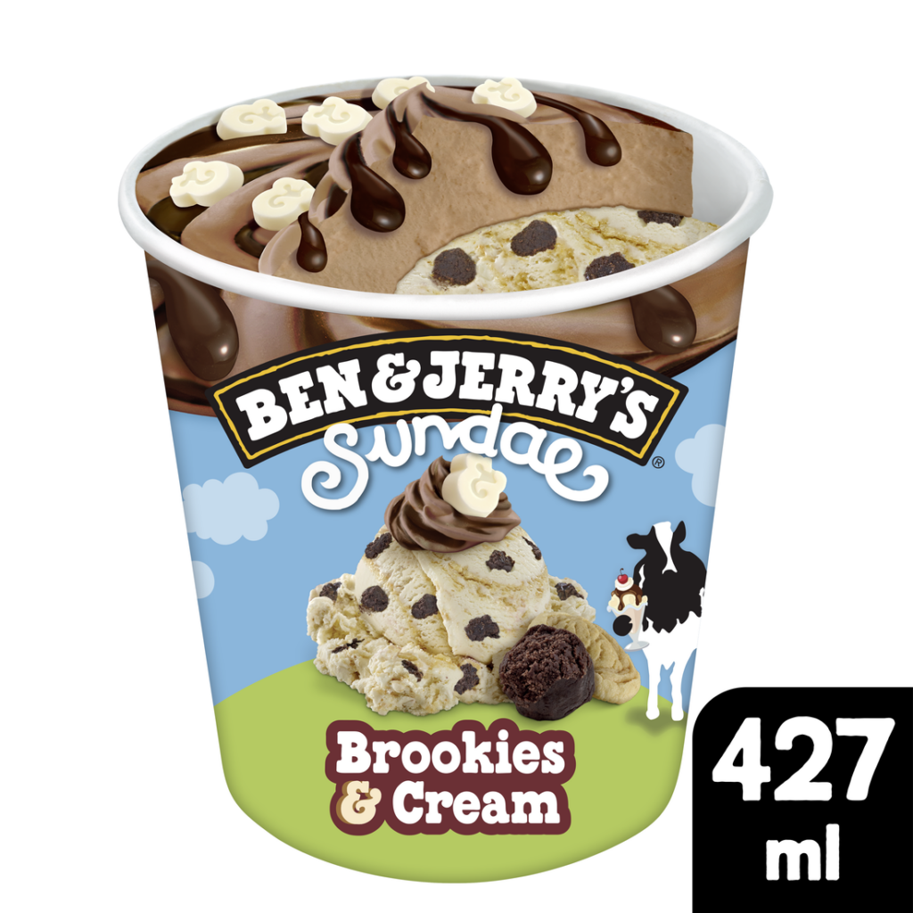 BEN & JERRY’S Sundae Brookie & Cream