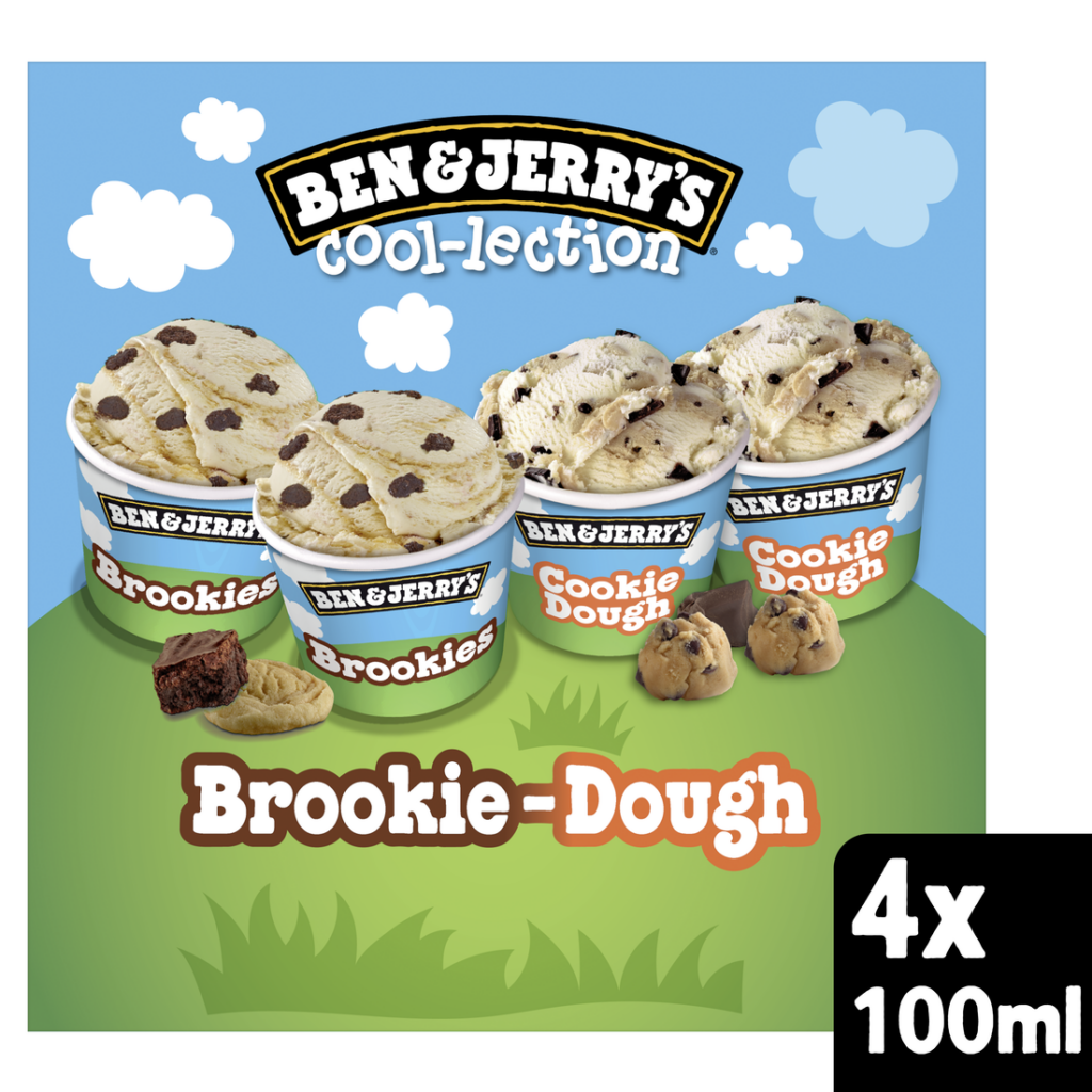 BEN & JERRY’S Cookie & Brownie Mini Ice Cream Tubs