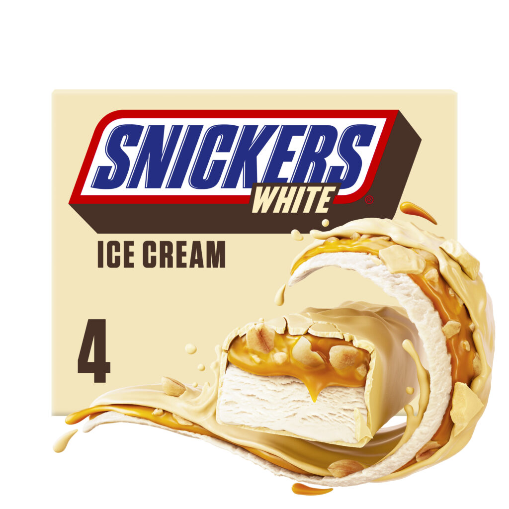 Snickers White Ice Cream 4 Multipack