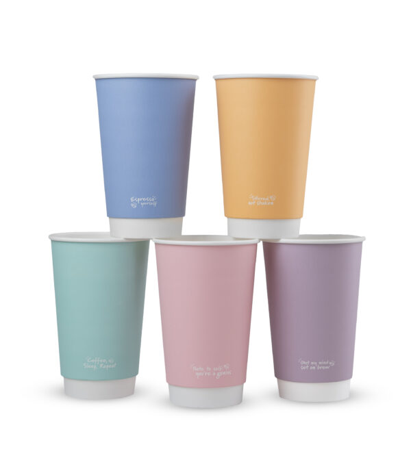 Vegware 16oz Feel Good Double Wall Hot Cup