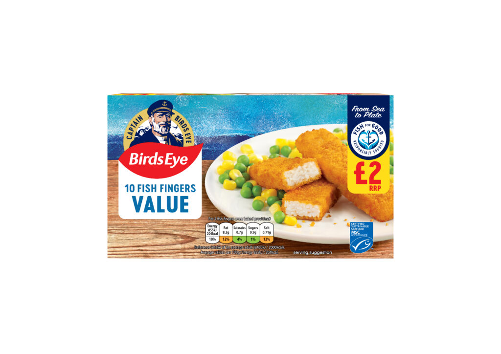 PM £2.00 Birds Eye 10 Value Fish Fingers