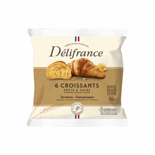78351 Consort Frozen Foods Delifrance Butter Croissant 6pk