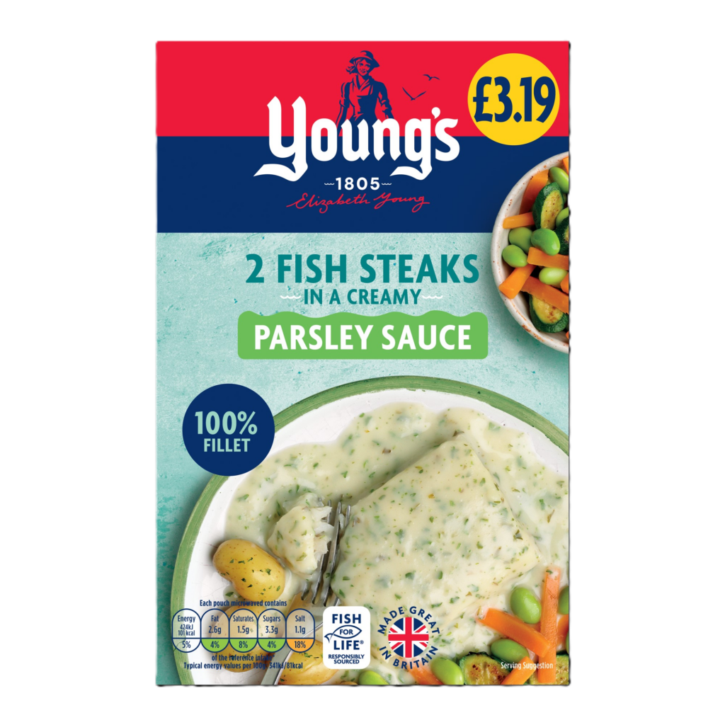 23163 PM 3.19 Youngs Fish in Parsley Sauce