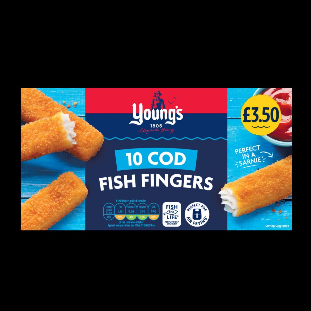 84389 PM £3.50 Youngs 10 Cod Fingers 12x250g