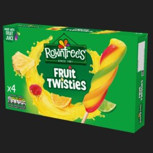 4 pack Rowntree Fruit Twisties 4 Multipack 12x4