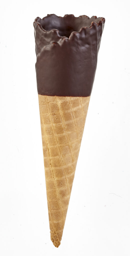 17951 Antonelli Torino Tall Chocolate Dipped Sgl Waffle Cone 160