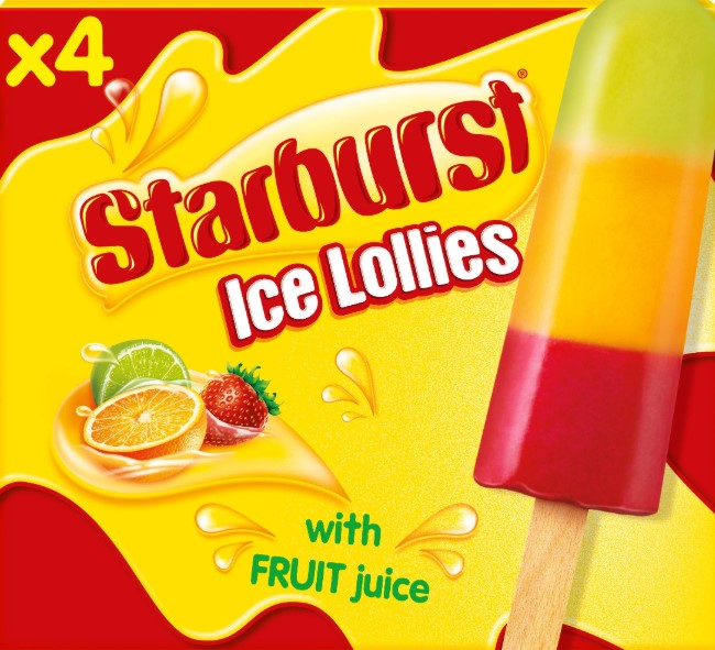 57124 4pk Starburst Lolly MultiPack