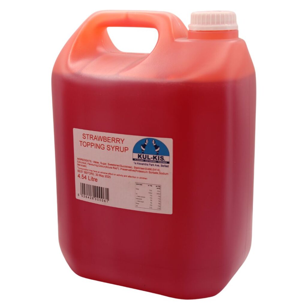 58688 4.5lt KULKIS Strawberry Topping Sauce