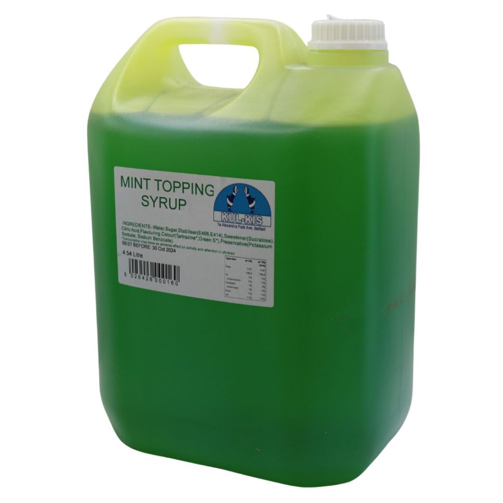 65315 4.5lt Kulkis Mint Topping Sauce 
