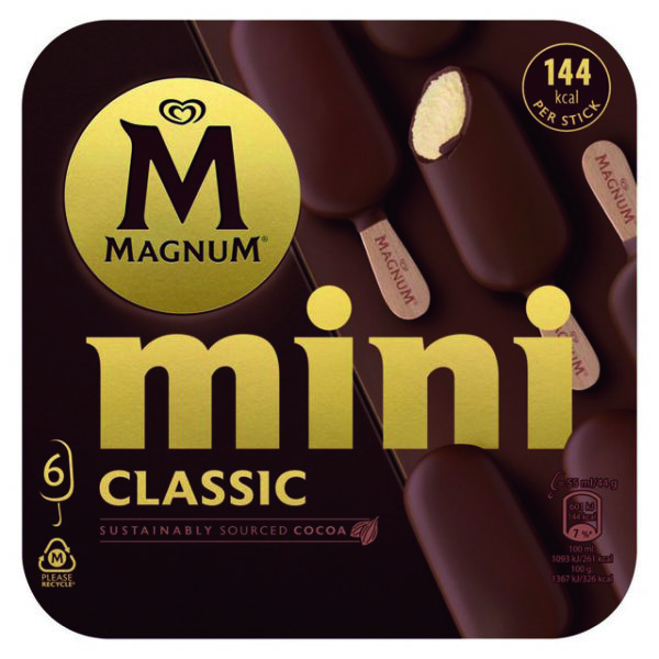 37134 6pk Magnum Mini Classic Multipack 6x55ml