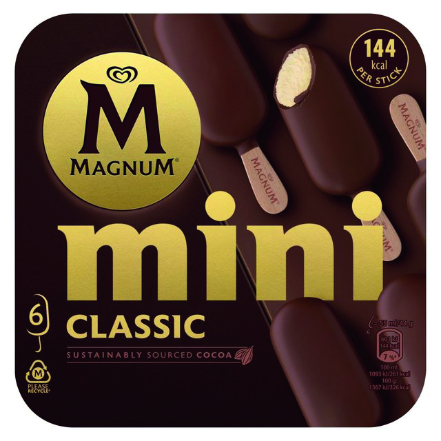 37134 6pk Magnum Mini Classic Multipack 6x55ml