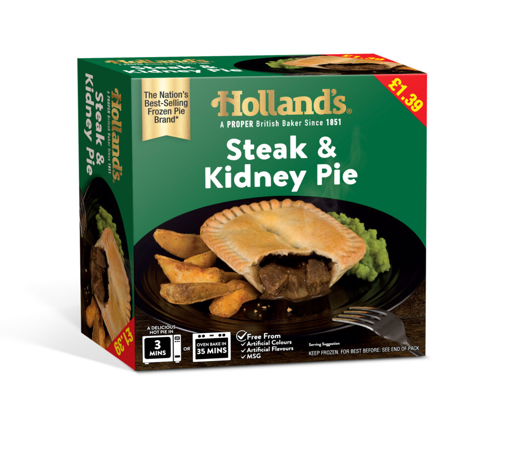 61493 PM1.39 Hollands Steak & Kidney Pie