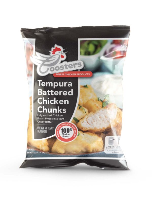 93057 Coosters Tempura Battered Chicken Chunks