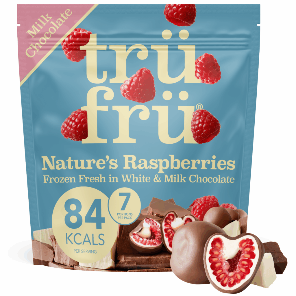 14990 TruFru Raspberries In White and Milk Chocolate