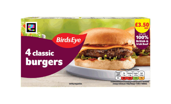 20266 PM 3.50 Birds Eye 4 Beef Burgers