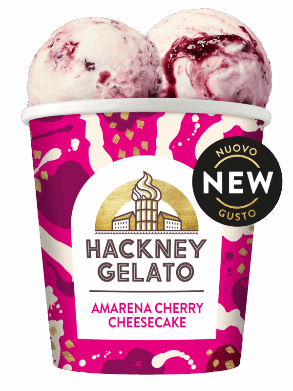 Hackney Gelato Amarena Cherry Cheesecake Gelato TUB