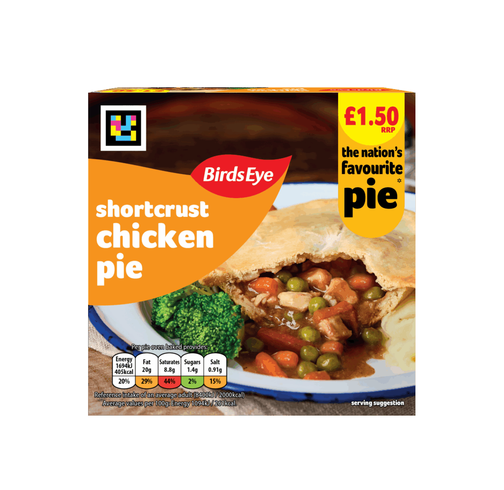 90729 PM 1.50 Birds Eye Shortcrust Chicken Pie